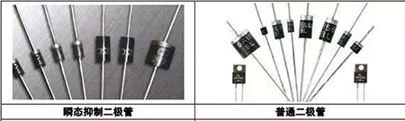 瞬態按捺二極管、通俗二極管